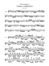 Tema Variato, MS 82 - PAGANINI - Partition - Violon